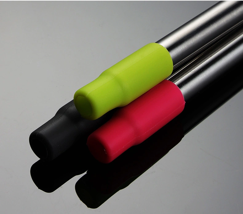 1 Set Reusable Metal Straw Collapsible Stainless Steel Drinking Straw Telescopic Straw with Case Cleaning Brush