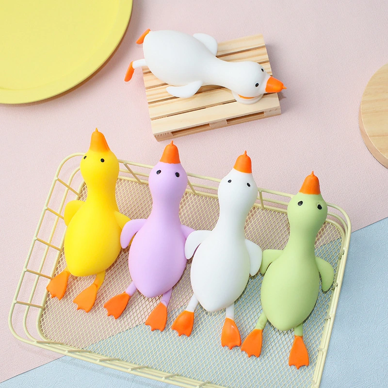 3pcs Squeeze Toys Simulated Duck Stretchy Toys Funny Squeeze Toys Stress Relief Toy