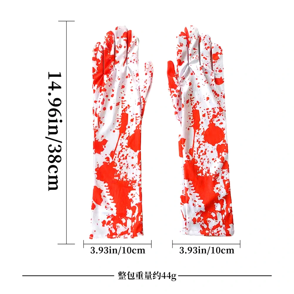 1 Set of Halloween Blood Gloves Stained Blood Socks Cosplay Blood Costume Set