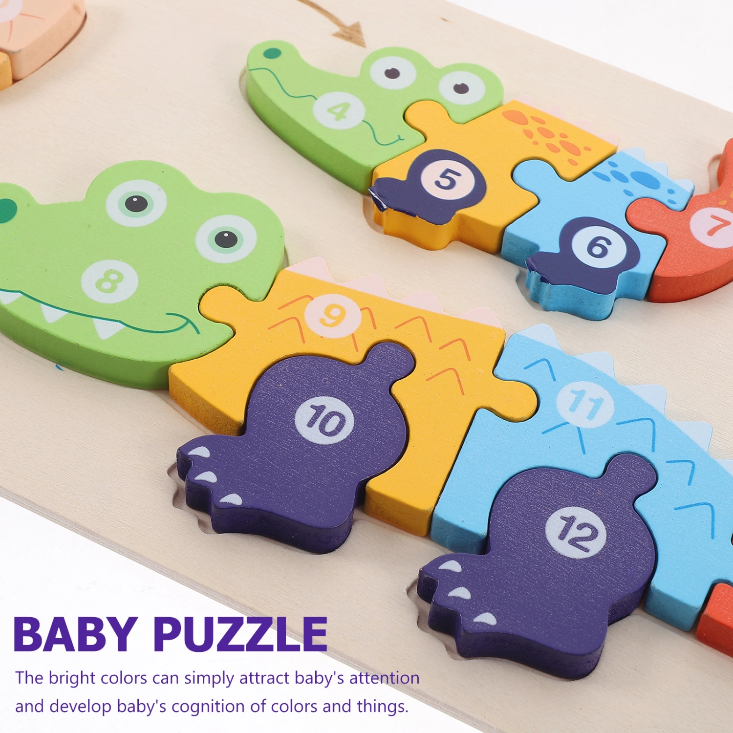 Children Enlightenment Wooden Puzzle Preschool Animal Puzzle Kindergarten Gift