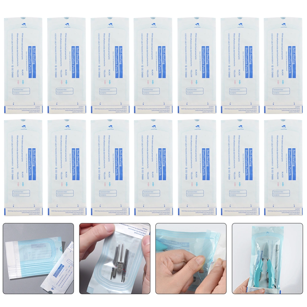 50 pcs Disposable Nail Art Tool Bag Nail Tool Sealing Sterilization Bag Nail Art Tool Sealing Bags