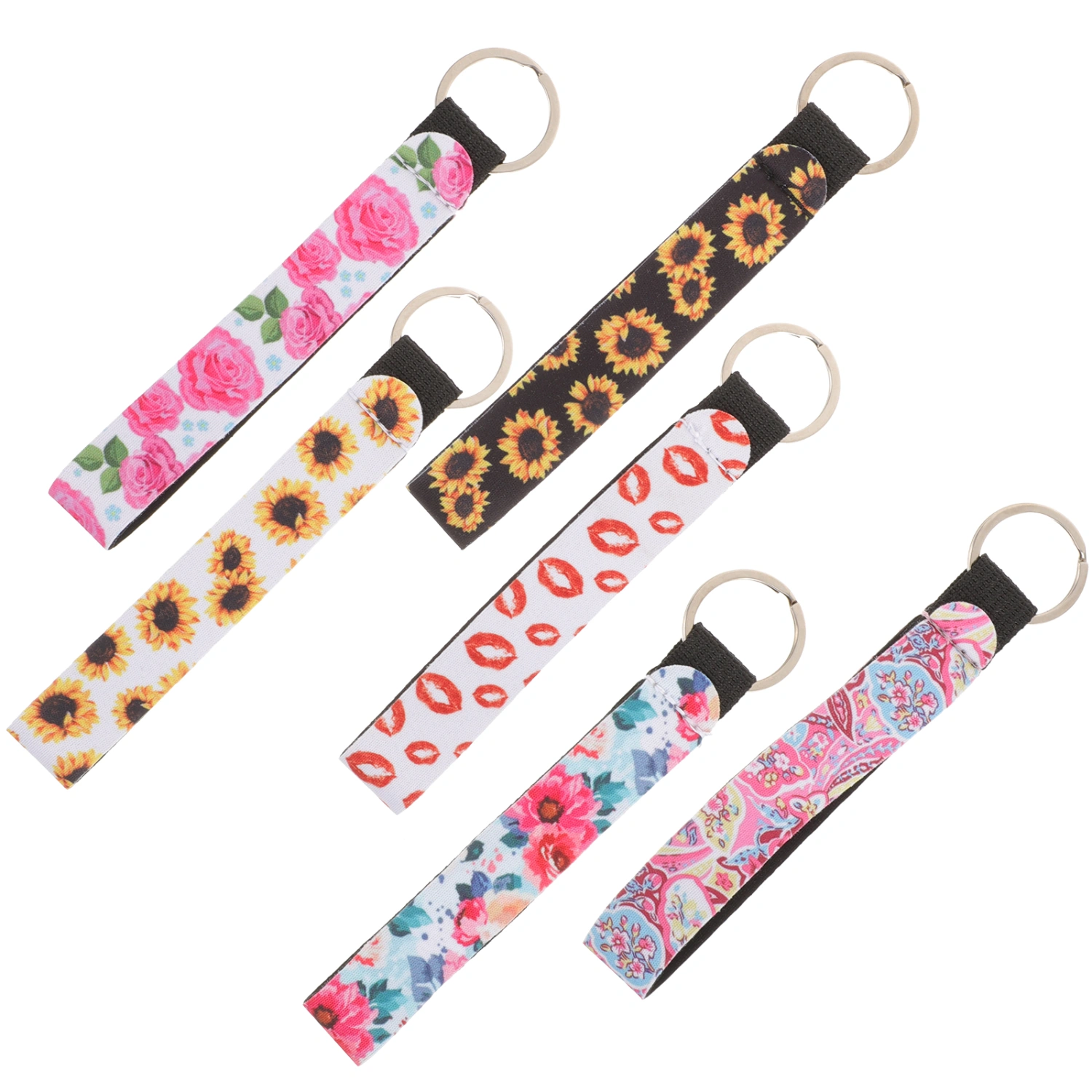 6pcs Key Lanyards Key Chain Lanyards Key Ring Straps Fashion Key Wristlet Lanyards