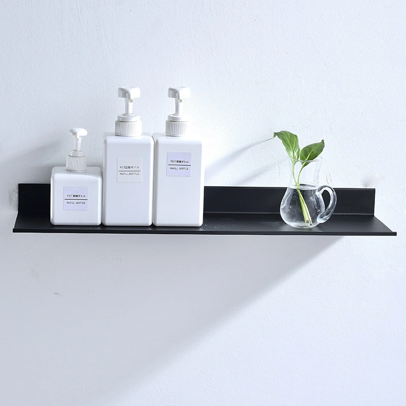 2pcs Bathroom Shelf Floating Shelves Metal Display Wall Shelf Wall Mounted Storage Rack