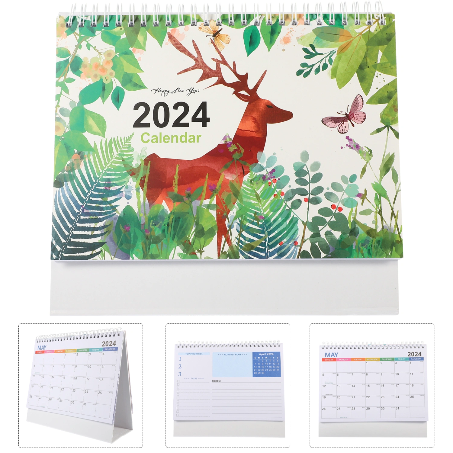 Decorative Desktop Calendar Delicate Standing Calendar Household Desktop Calendar