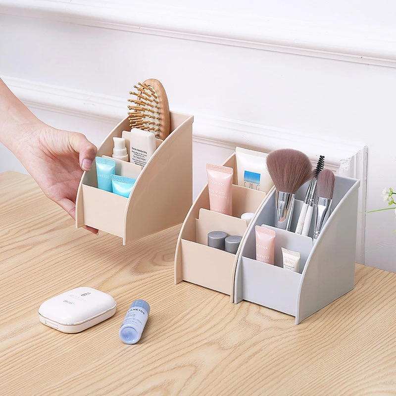 2Pcs Desktop Organizer Sundries Storage Box Multi-grid Sundries Storage Holder Cosmetics Container