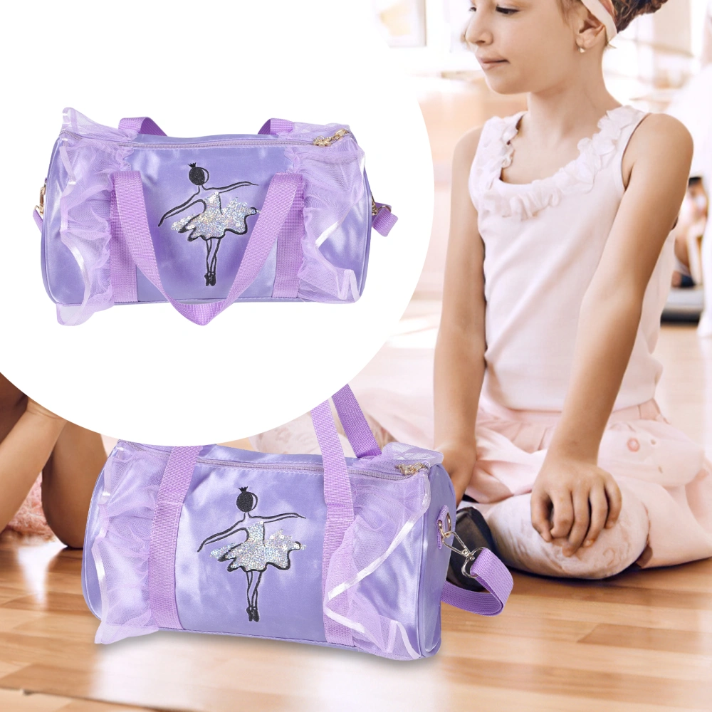 Girls Ballet Bag Shoulder Bag Crossbody Sports Bag Ballet Dance Bag Gymnastics Sports Bag