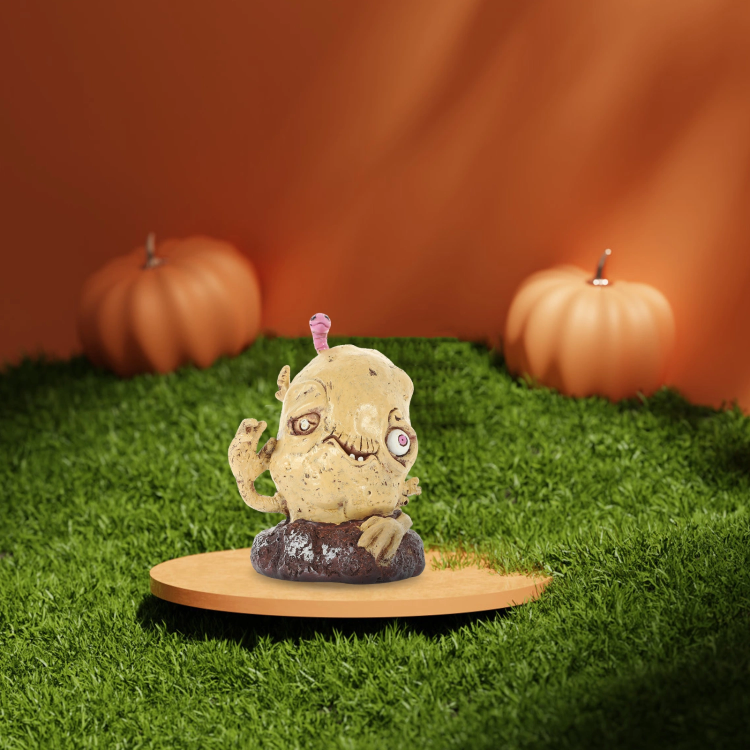 Horror Garden Vegetable Zombie Halloween Party Sculpture Decorations Scary Zombie Statue