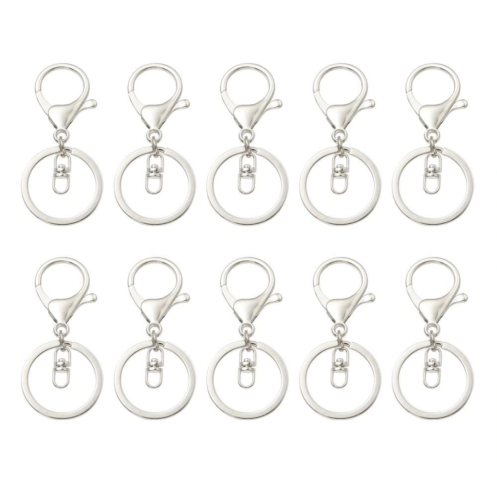 10pcs Keychain Making Supplies Lobster Clasp Keychains Diy Key Chains Clip Hooks