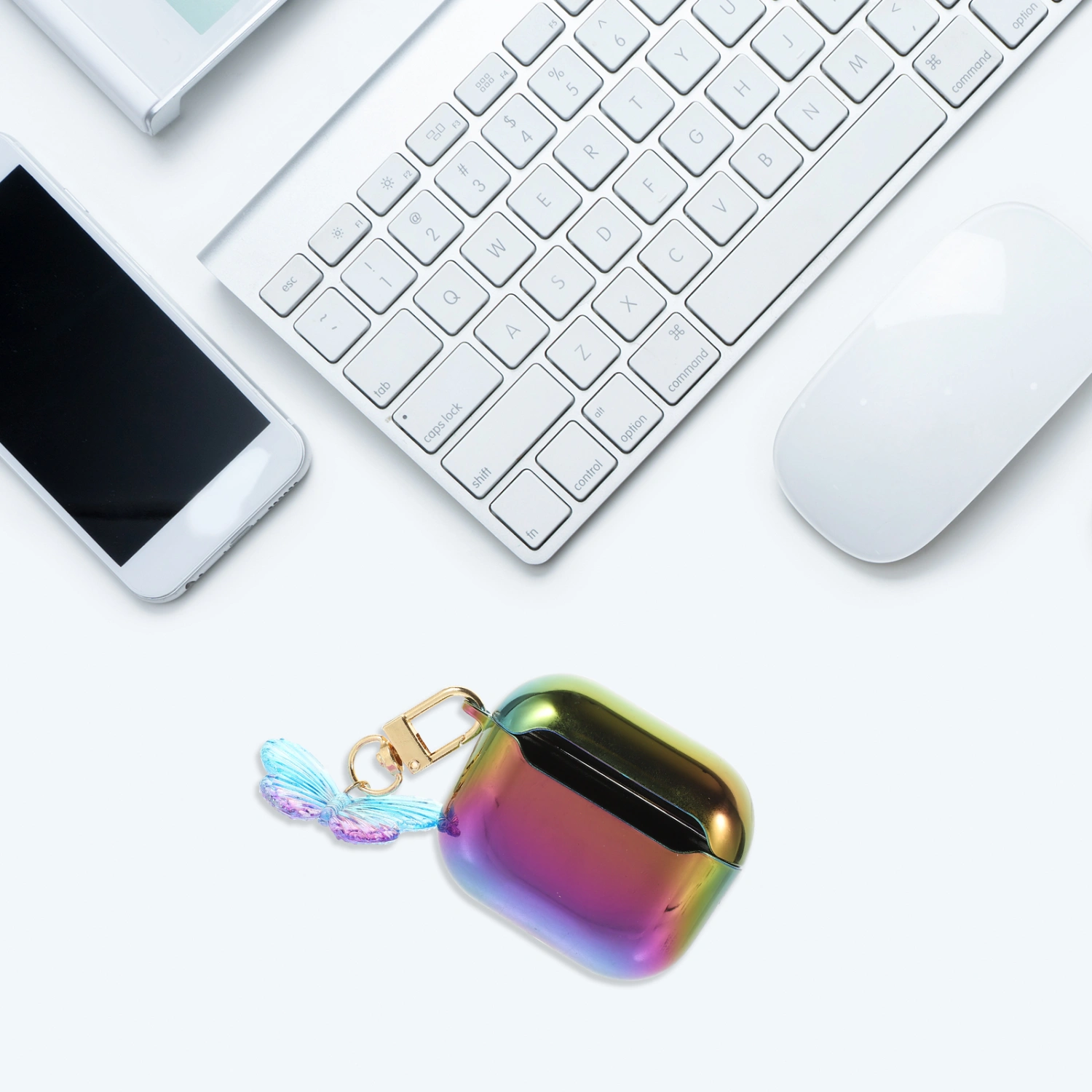 Earphone Protective Case Earbuds Case Portable Earbuds Storage Case with Keyring Compatible for Airpods 3 Generation