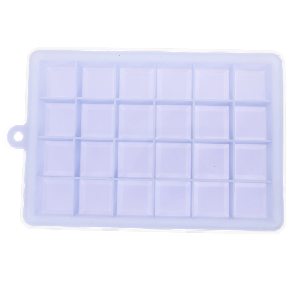 Silicone Ice Cube Tray 24-grids Ice Cube Making Tray with Lid Ice Cube Making Mold with Lid