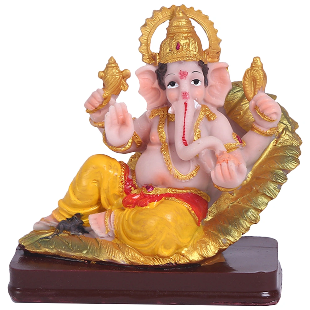 Ganesha Statue Resin Ganesha Figurine Ganesha Desktop Ornament Ganesha Ornament for Home