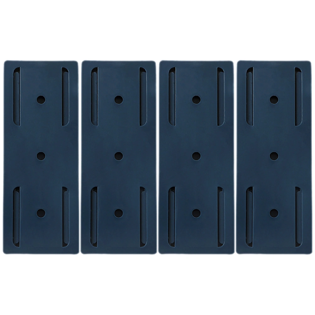 4pcs Adhesive Socket Holders Punch-free Socket Fixers Plug-in Socket Fixers for Home Office