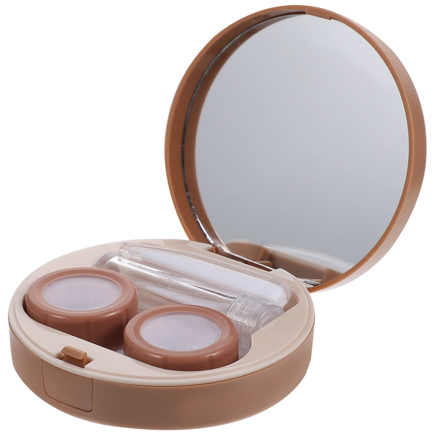 1 Set of Contact-lens Case Colored Cosmetic Lens Case Travel Contact-lens Case Lovely Lens Carrying Box