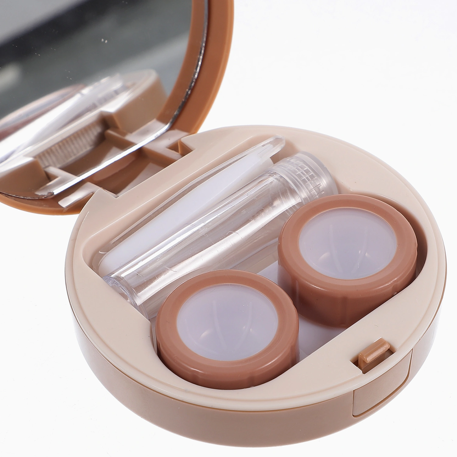 1 Set of Contact-lens Case Colored Cosmetic Lens Case Travel Contact-lens Case Lovely Lens Carrying Box