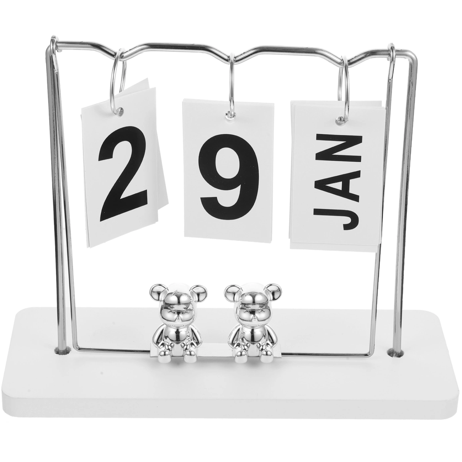 Wooden Desk Calendar Perpetual Flip Calendar Small Desk Calendar Decoration