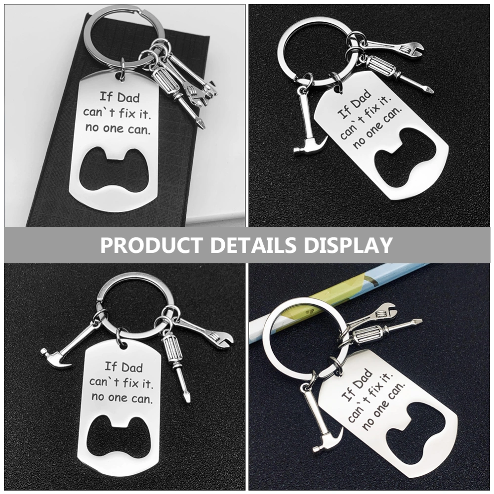 2pcs Creative Charm Keychains Key Ring Pendants for Father's Day Father's Day Gifts