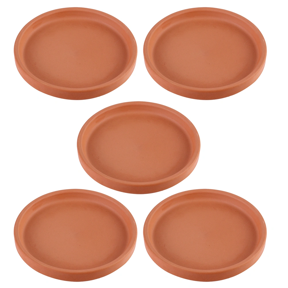 4pcs Indoor Plants Water Trays Plant Pot Drainage Trays Round Shaped Plant Saucers