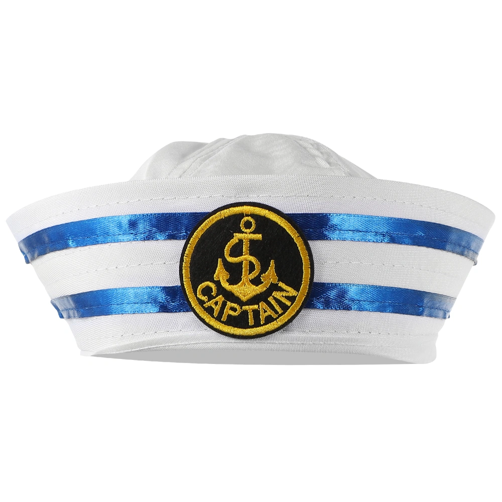 Sailor Hat Summer Hat Stage Performance Costume Hat Captain Beret Hat Decor