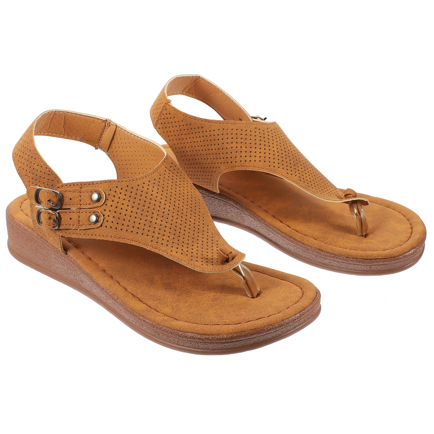1 Pair of Fashion Beach Shoes Sandals Clip Toe Flat Summer Shoes Sandals for Women Girls(40)