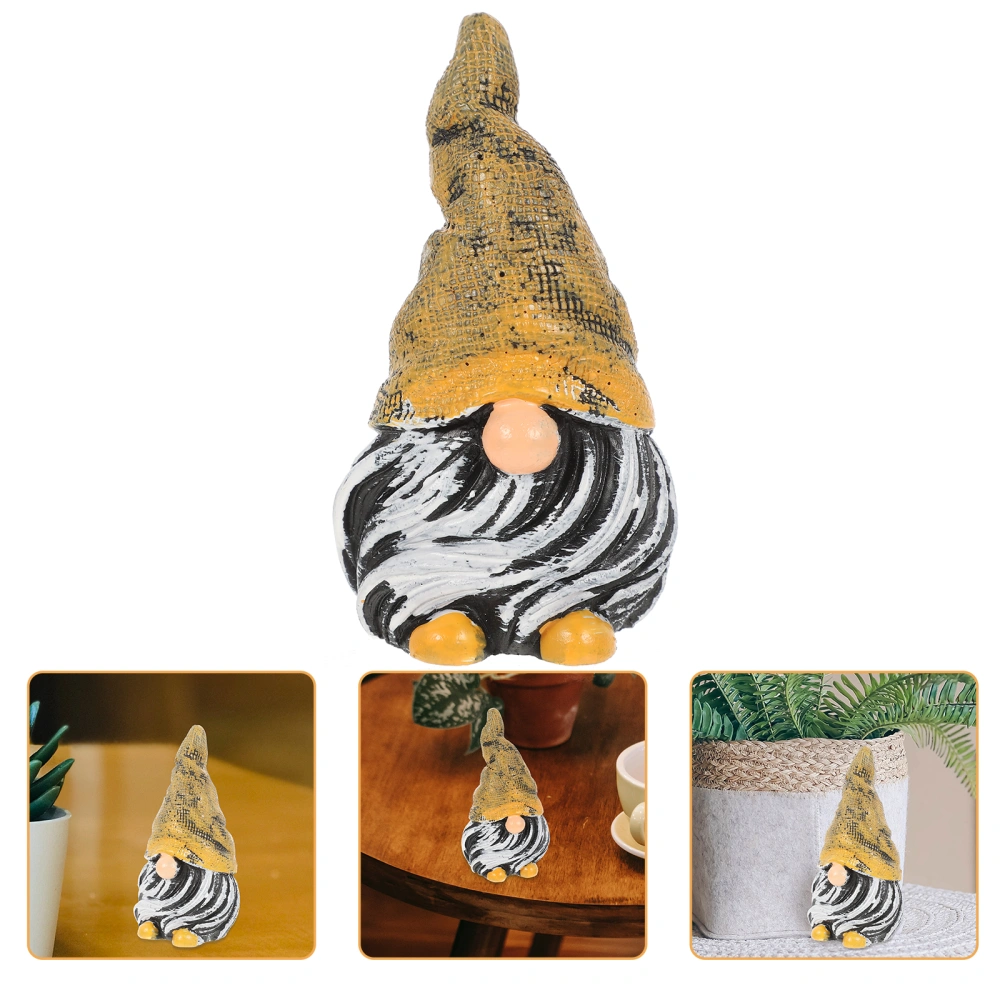 Miniature Resin Gnome Figurine Mini Resin Gnome Statue Resin Figurine Home Decorative Ornament