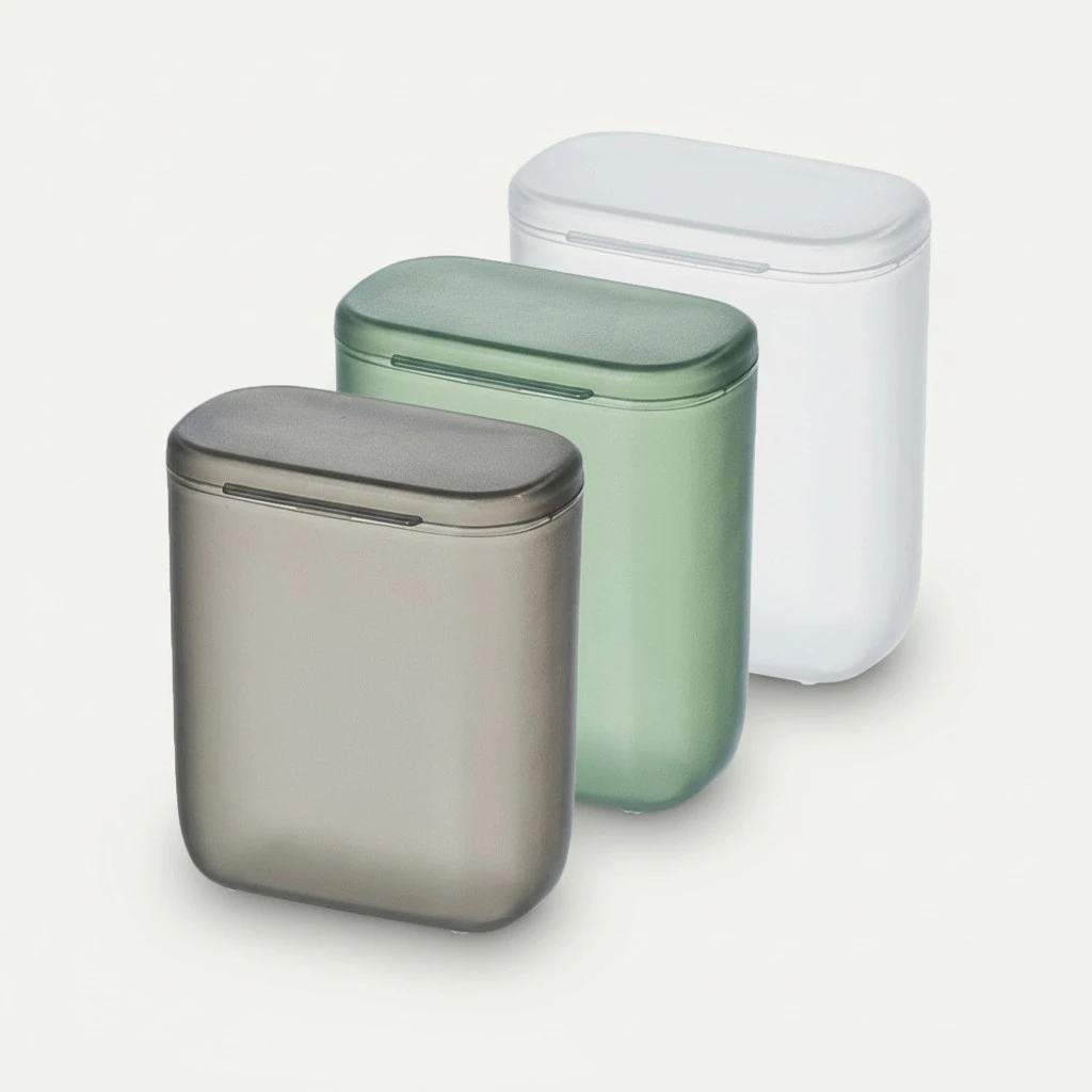 3pcs Portable Storage Containers Boxes Small Plastic Storage Box with Lid