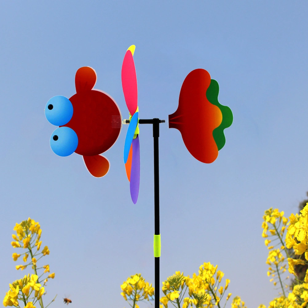 8Pcs Children Cartoon Windmill Garden Yard Pinwheel Decor Outdoor Pinwheel Decoration