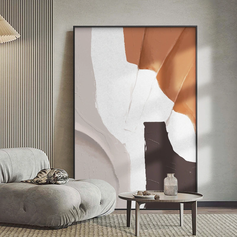 Morandi Cream Sofa Background Wall Abstract Decorative Painting