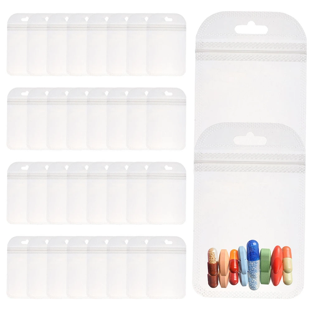 150pcs Pills Bags Pills Pouch Bags Travel Pill Organizer for Pills and Small Items