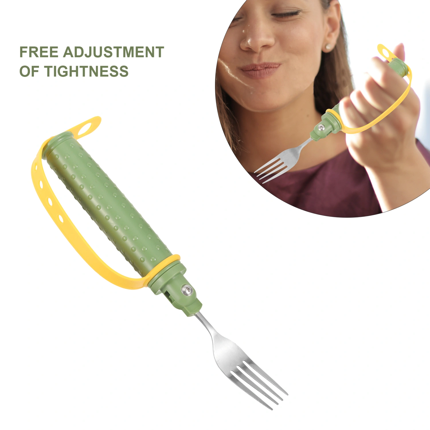 Adaptive Utensil Portable Fork Seniors Fork Anti-skid Adaptive Fork Disabled Person Tableware