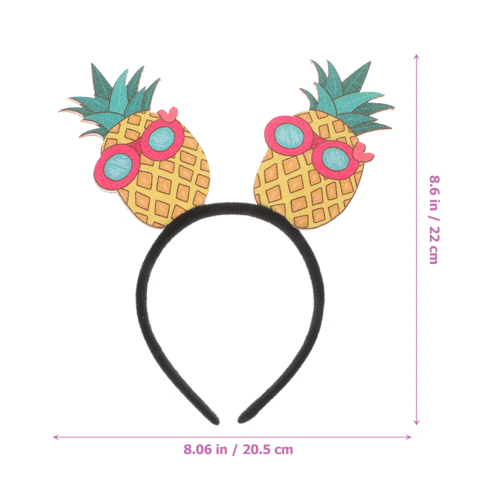 Summer Pineapple Headband Luau Party Headband Hawaii Hair Hoop for Women Girl