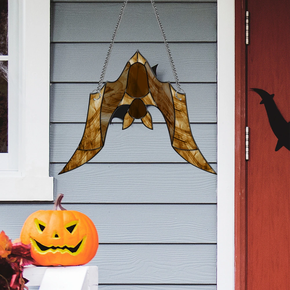 1 Set of Halloween Door Decoration Front Door Hanging Bat Pendant Halloween Hanging Decor Party Decor