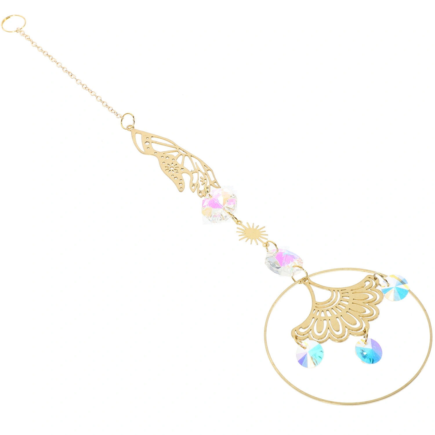 Garden Layout Crystal Suncatcher Outdoor Hanging Crystal Ornament Exquisite Suncatcher Pendant