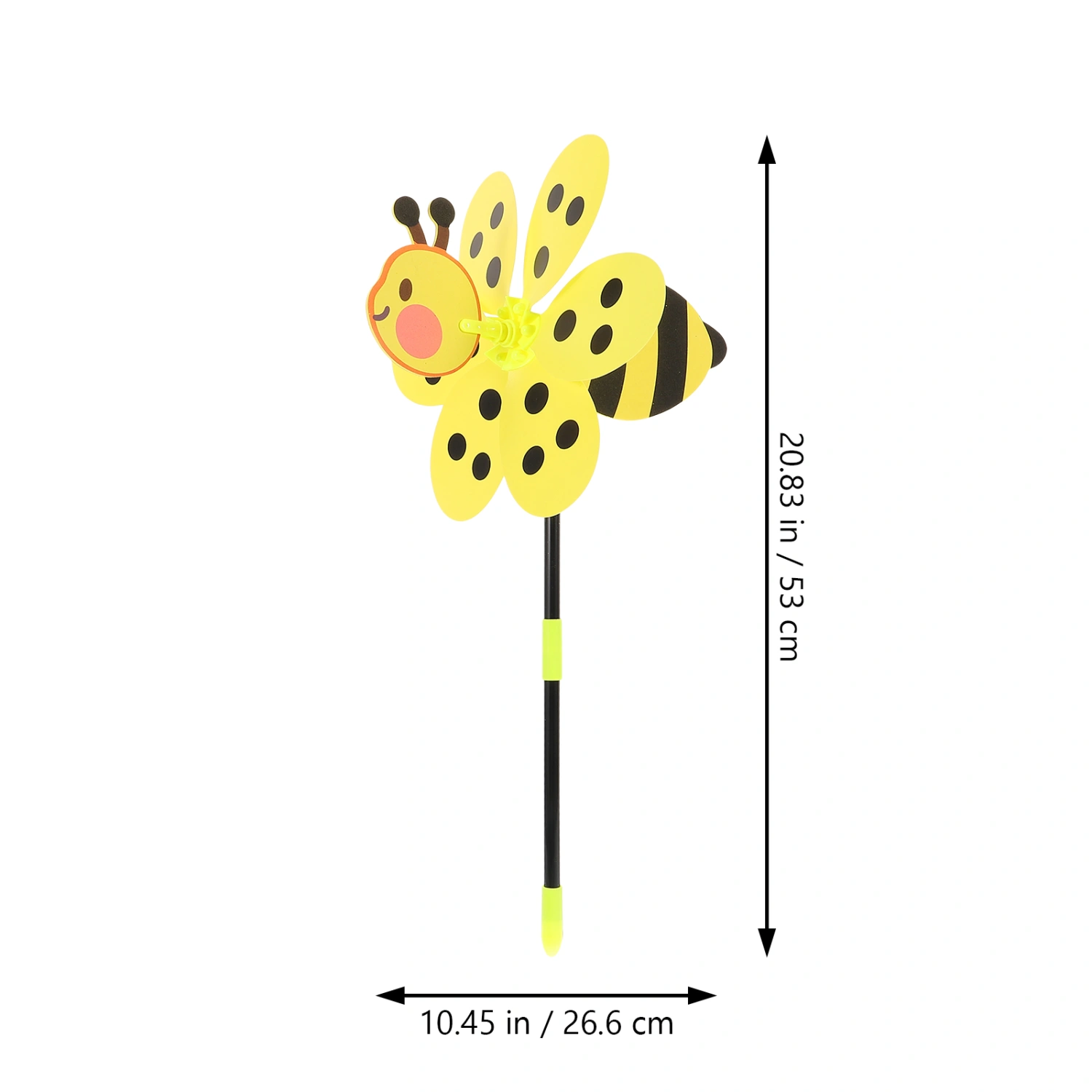2Pcs Cartoon Windmill Kids Windmill Plaything Decorative Pinwheel Landscape Decor