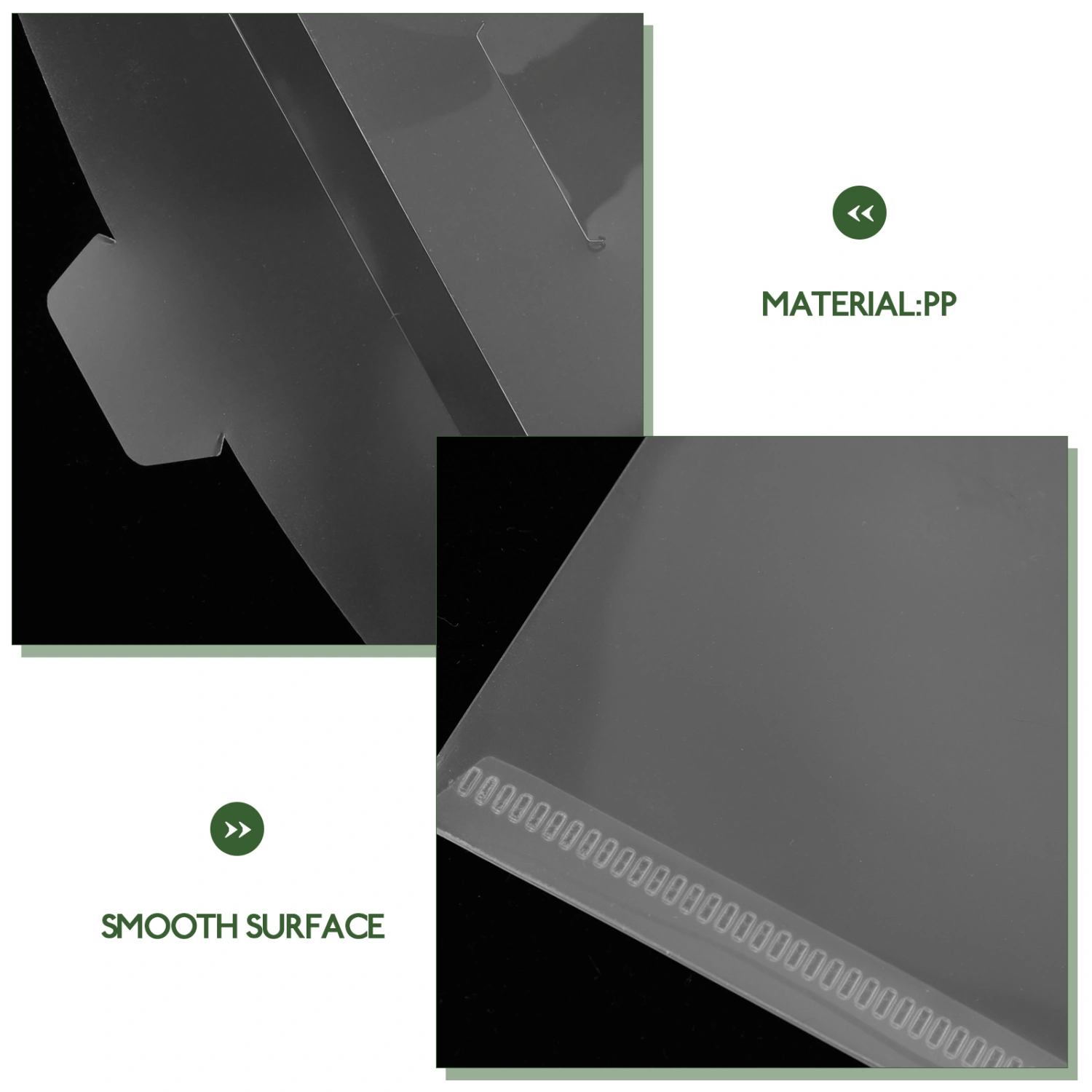 10Pcs Mail Sheets Pockets Convenient Document Folders Wear-Resistant File Protectors