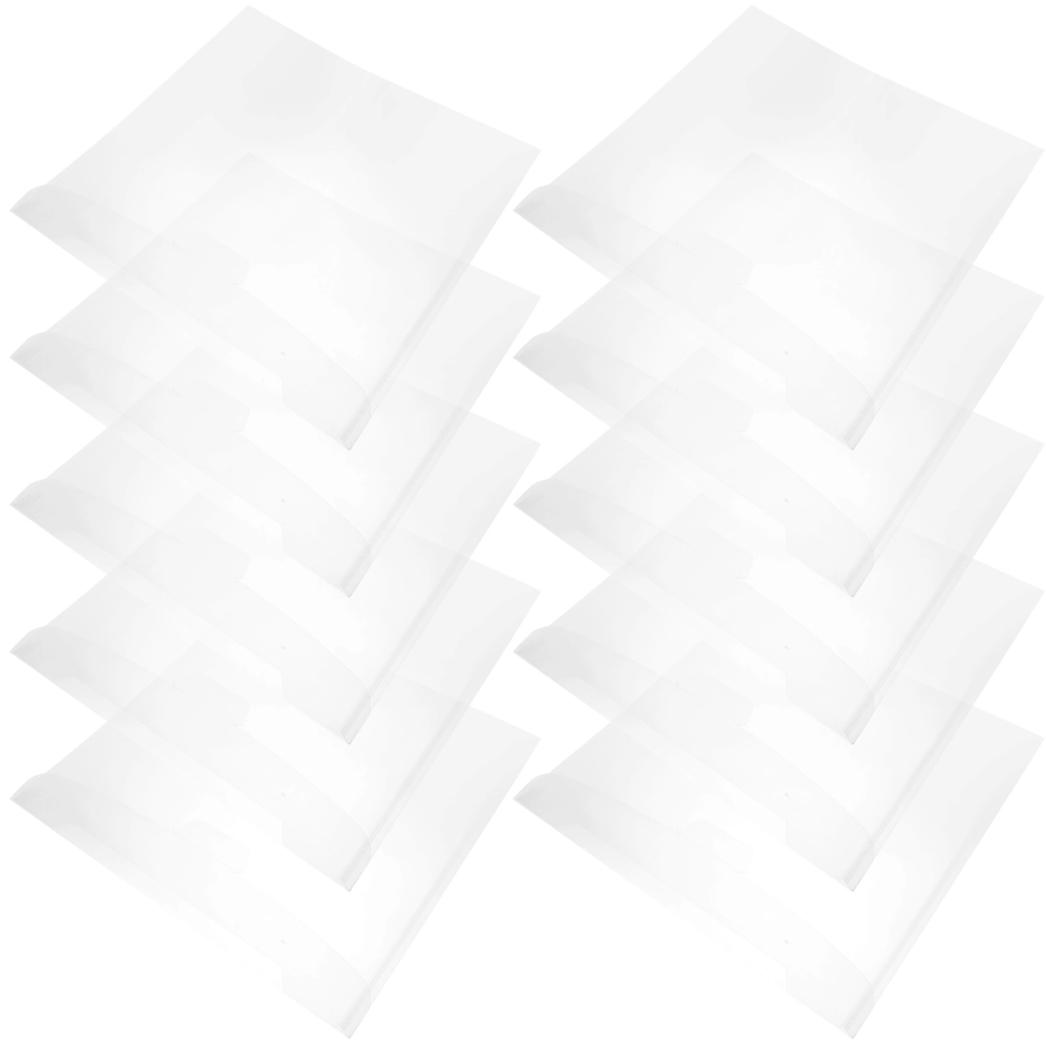 10Pcs Mail Sheets Pockets Convenient Document Folders Wear-Resistant File Protectors