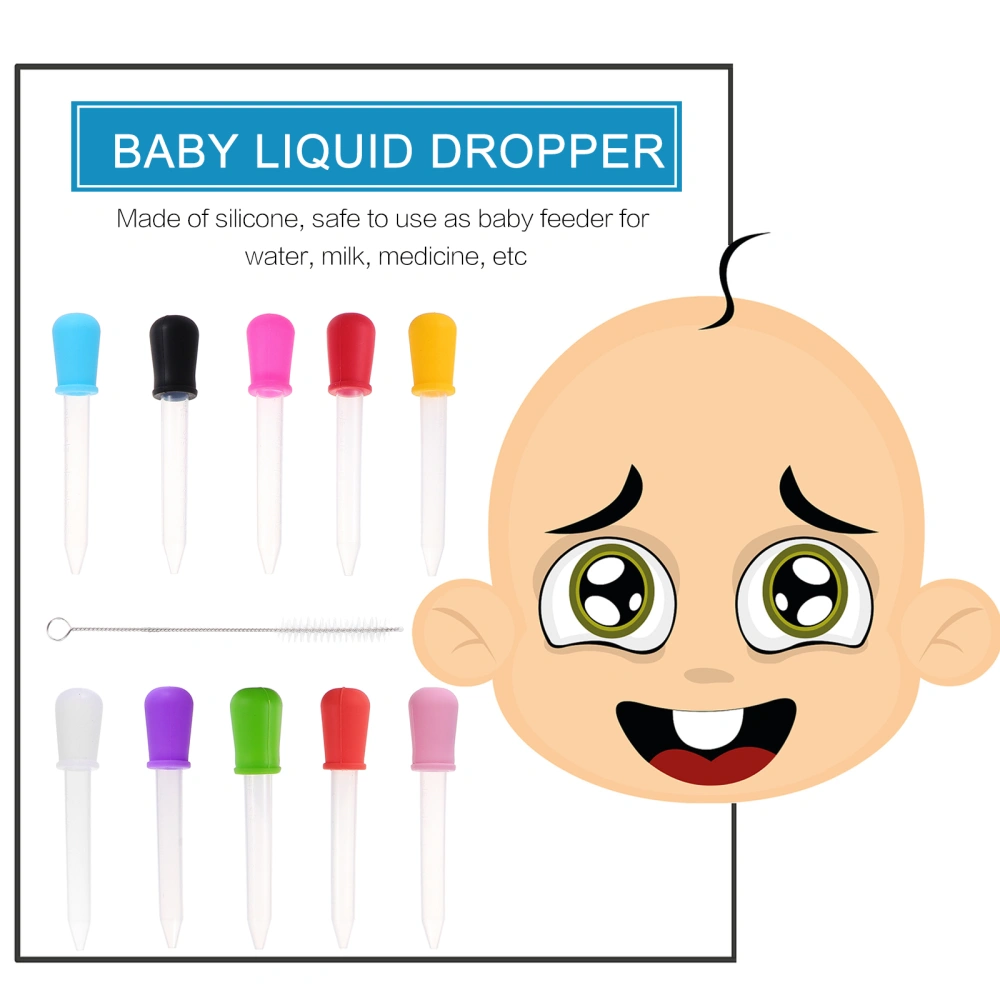 1 Set Liquid Droppers Kids Medicine Liquid Droppers Toddlers Silicone Medicine Dispenser Feeders