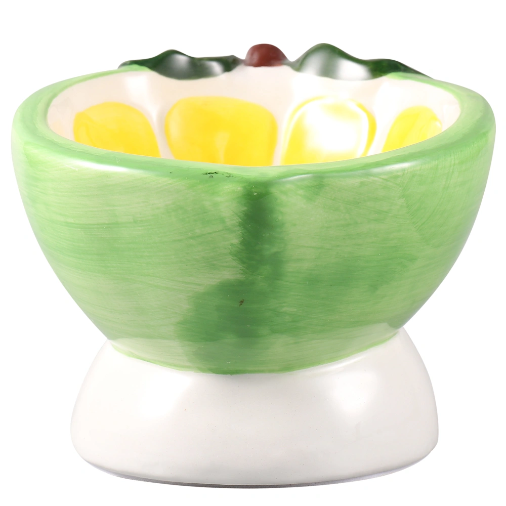 Raised Fruit Shape Cat Food Bowl Ceramic Cat Bowl Food and Water Feeding Bowl