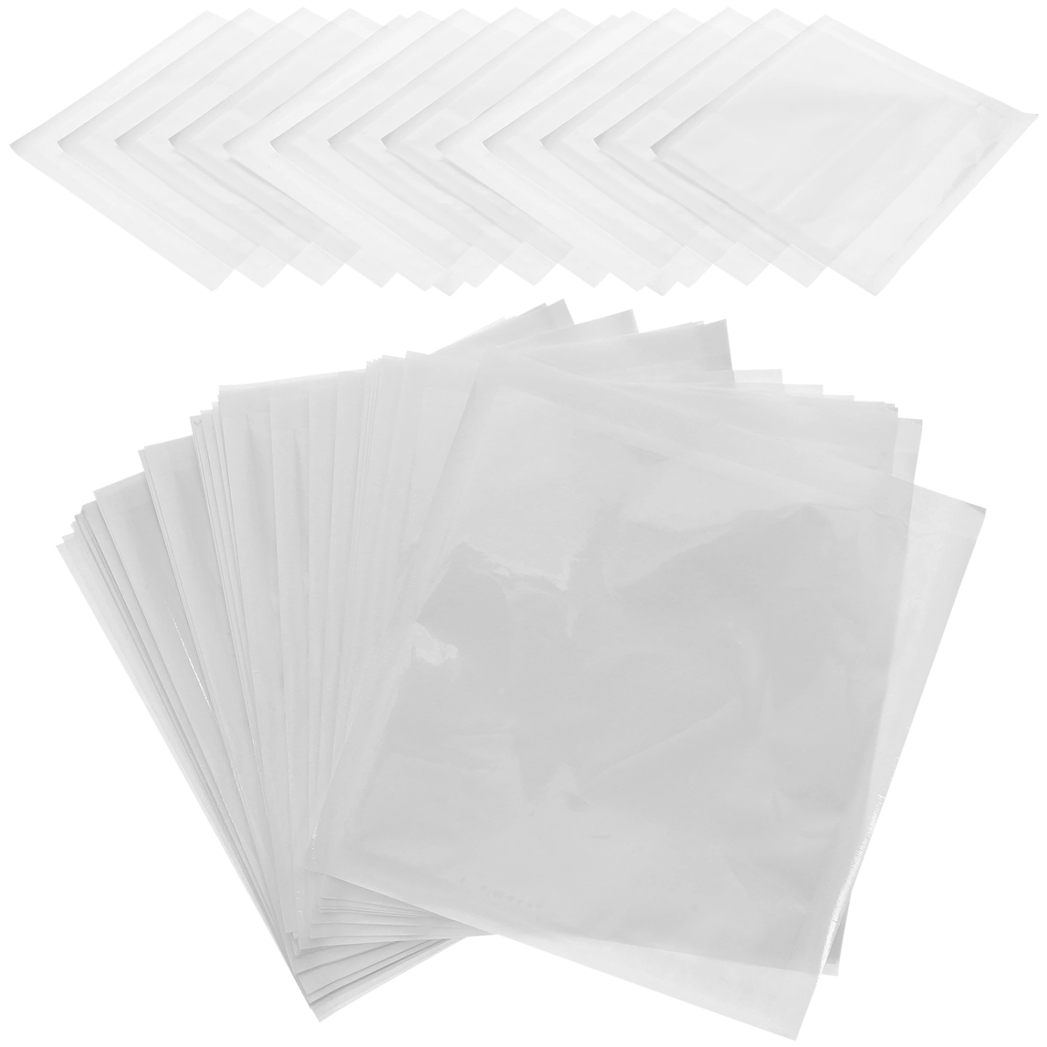 50pcs Heat-sealable Bakery Bags Semitransparent Toast Paper Bags Cookies Pastries Bags