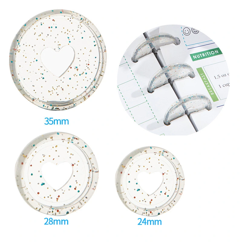 50Pcs Planner Discs Loose-leaf Bind Discs Binding Discs Small Binding Discs Notebook Binding Discs