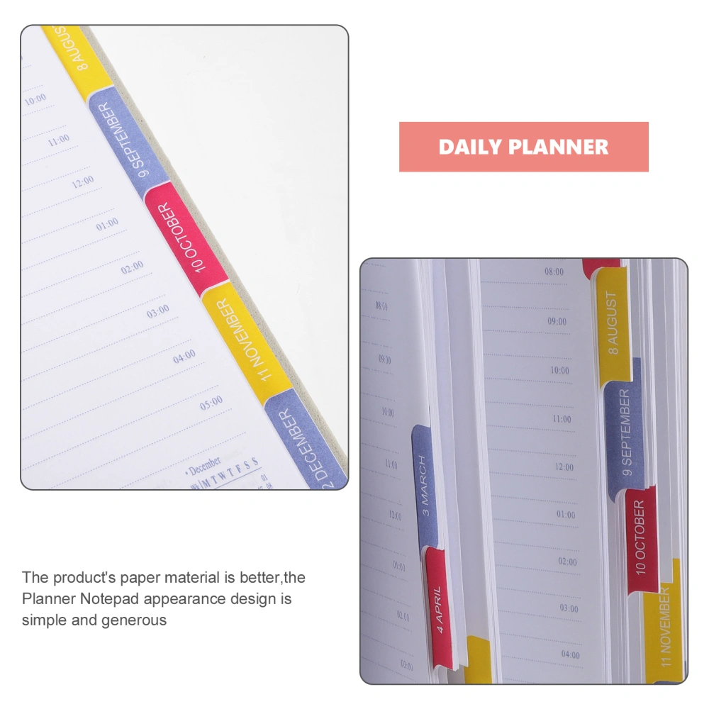 Agenda Daily Planner English 2024 Planner English Notebook Daily To Do List Notebook