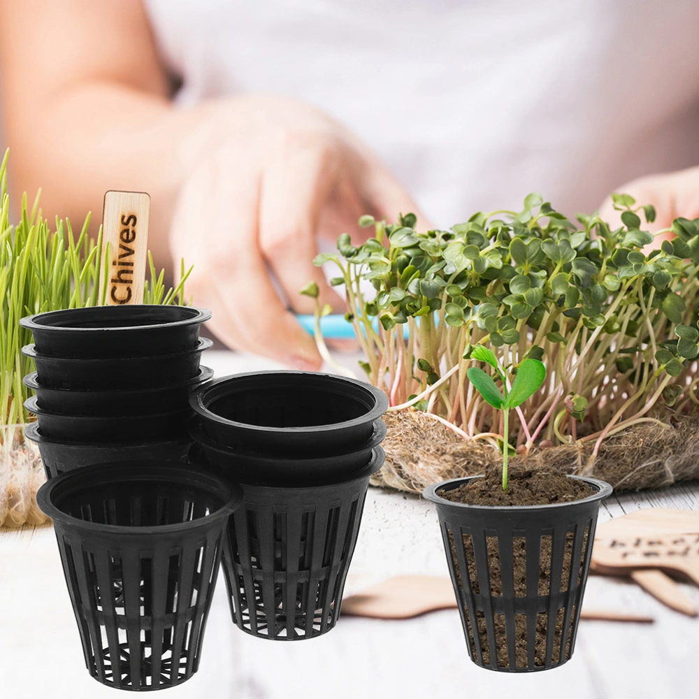 100Pcs Net Pots Hydroponic Pots Plant Fixing Cups Fixed Plant Baskets Vegetable Growing Cups