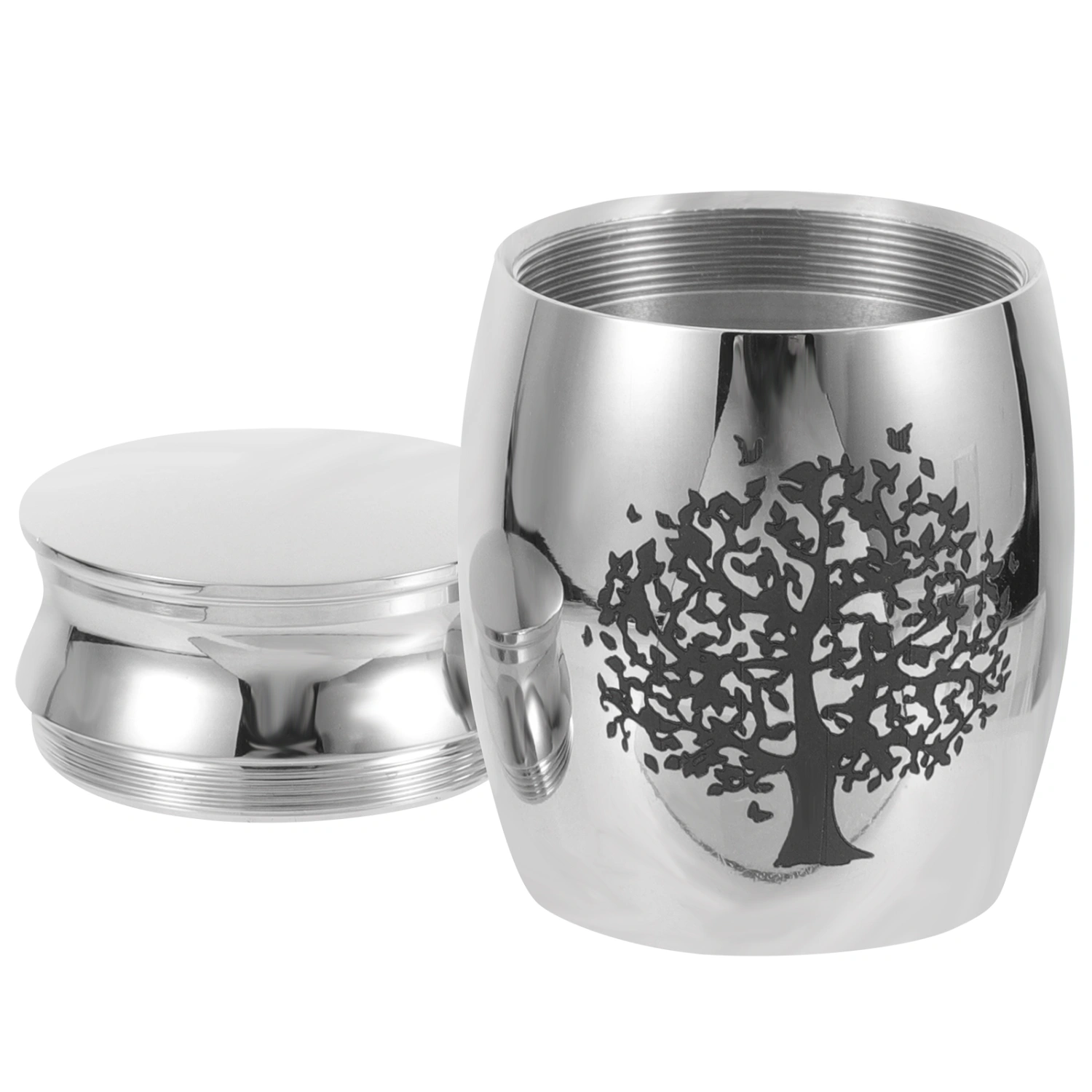 Stainless Steel Pet Urn Pet Cremation Urn Dogs Cats Ashes Funeral Keepsake Ashes Keepsake Jar