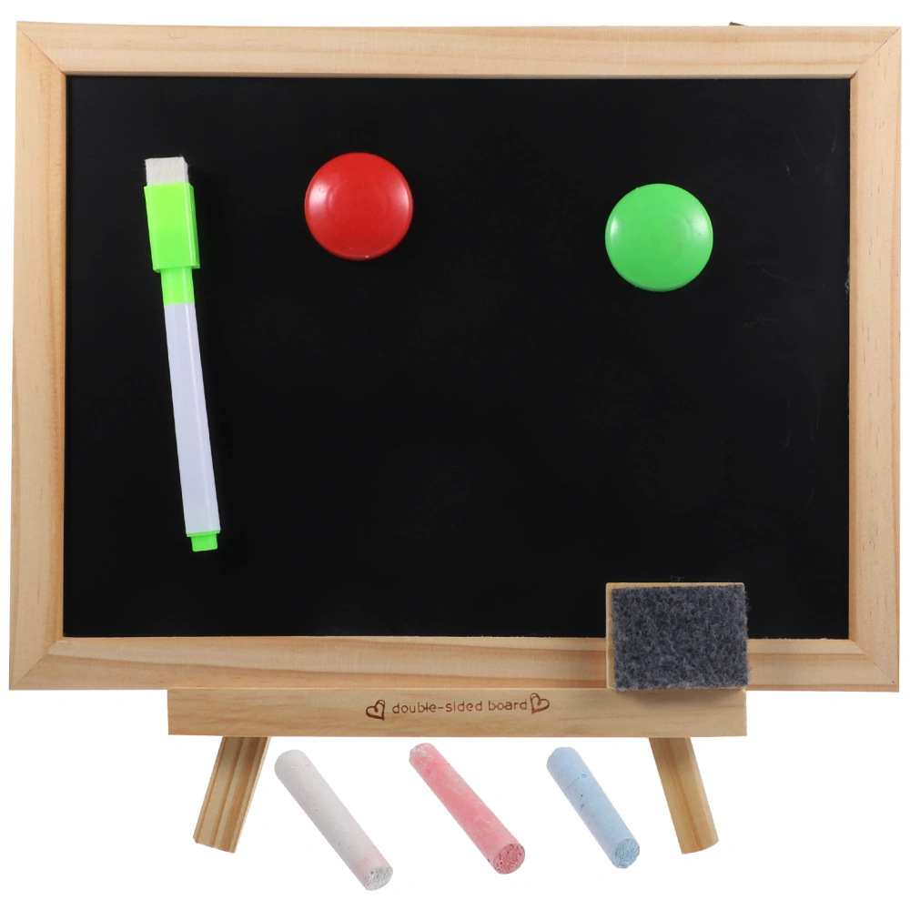 1 Set Double Sided Chalk Board Children Whiteboard Writing Board Freestanding Chalk Board for Kids