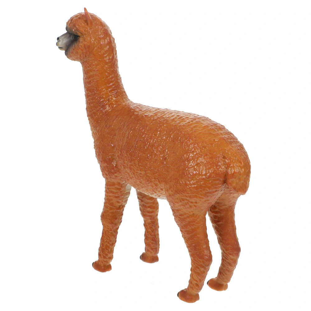 Realistic Simulation Alpaca Figure Mini Alpaca Model Figurine Wildlife Animal Figure Model Kids Toy