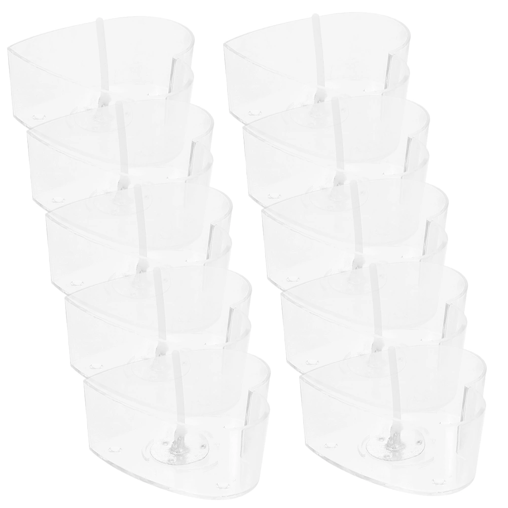 1 Set of Candle Holder with Wicks Heart Shape Candle Container Candle Making Kit for Craft