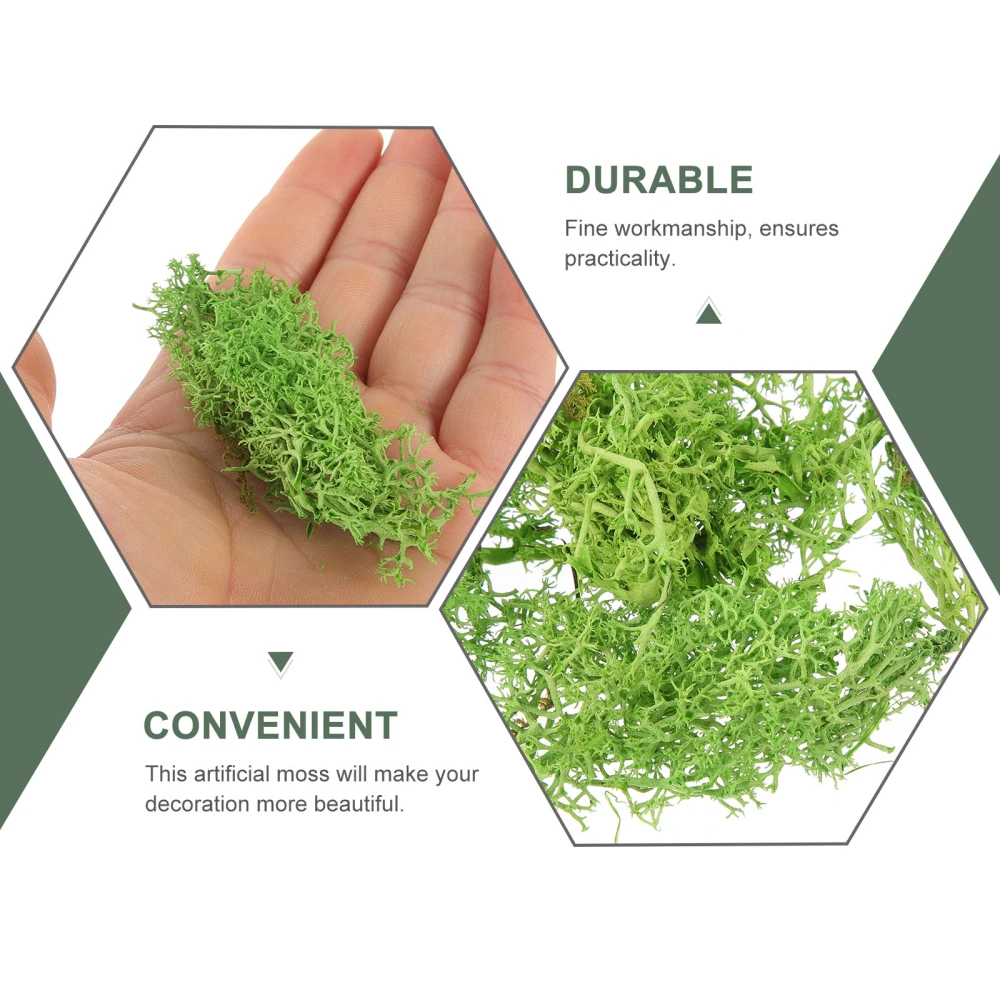 1 Bag Artificial Moss Colored Moss Decor Artificial Moss Craft Landscape Decor