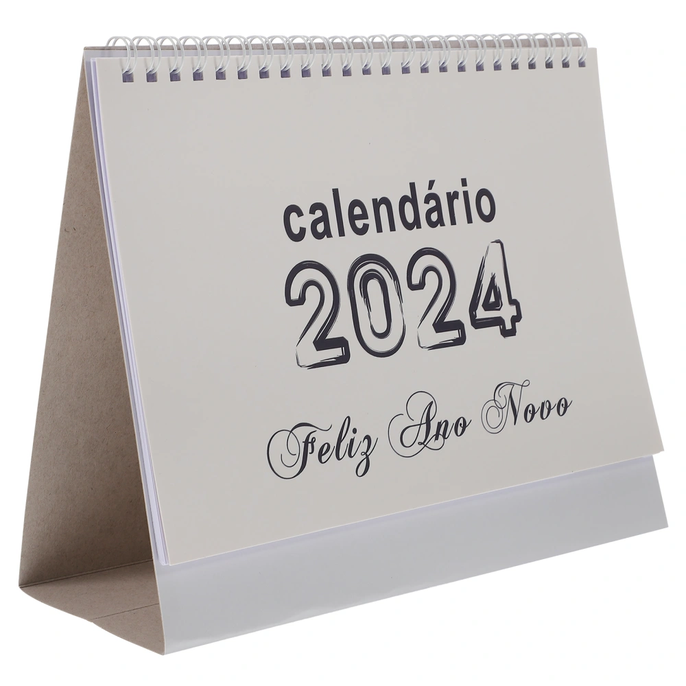 1 Book of Desk Calendar 2024 Table Calendar Decoration Ornament For Home Office School