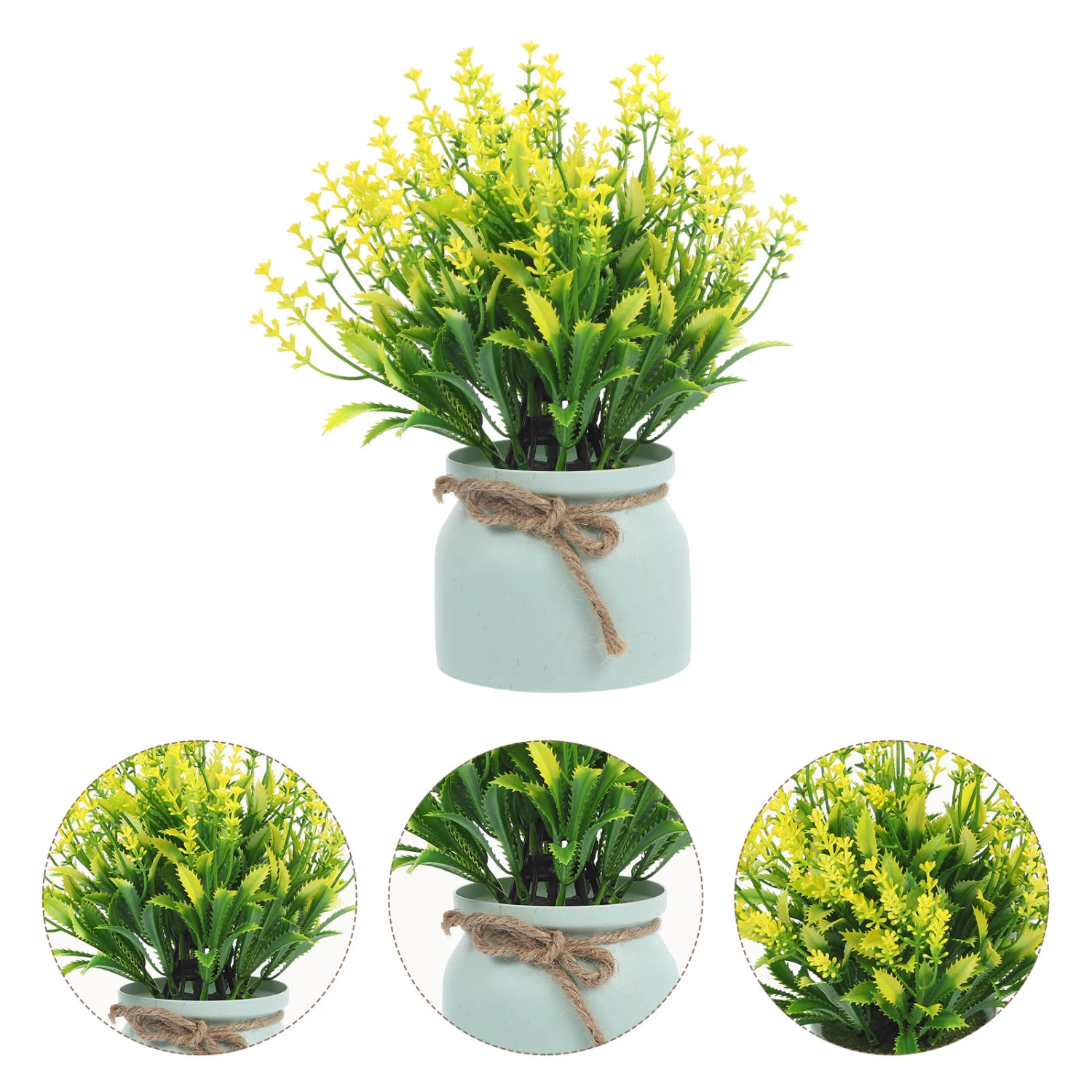 Artificial Potted Flowers Faux Plants Potted Plant Decor Plastic Flowers Bonsai for Balcony Patio
