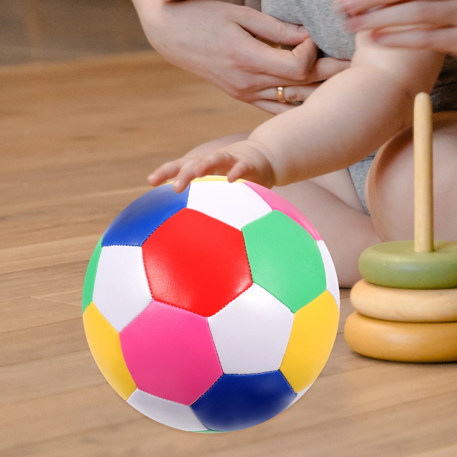 Lightweight Kid Football Bouncy Toddler Soccer Ball Soft Soccer Ball for Kids Indoor