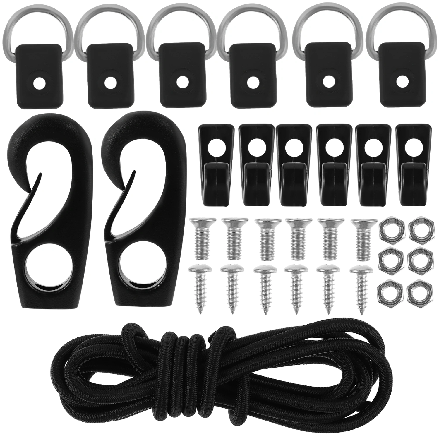 1 Set of Dock Mooring Line Rope and Hook Boat Rope Marine Elastic Rope Hook Dock Rope